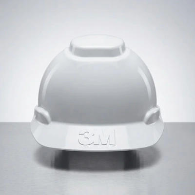 3M™ SecureFit™ Hard Hat H-701SFR-UV, White, 4-Point Pressure Diffusion Ratchet Suspension, with UVicator