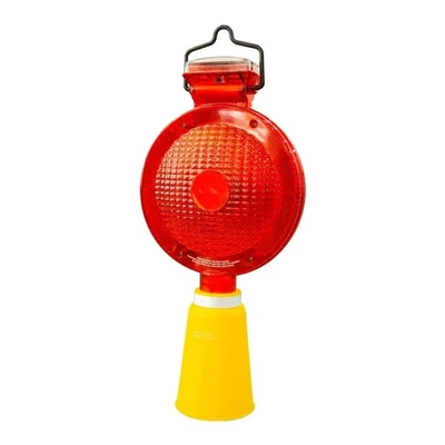 SOLAR WARNING LIGHT CONE TYPE - RED