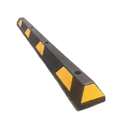 WHEEL STOPPER WHITE AND BLACK 180 CM
