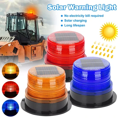 SOLAR BEACON LIGHT ORANGE/RED/BLUE