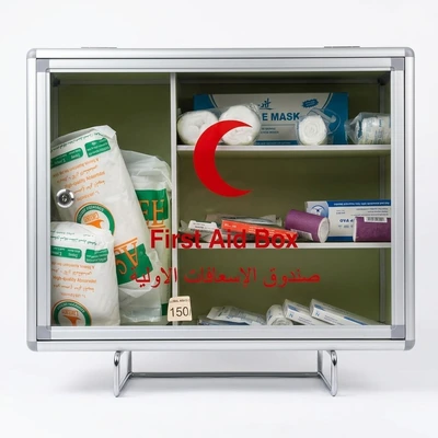 FIRST AID KIT ALUMINIUM BOX WITH KEY-XL