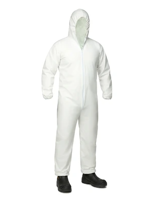 SAFE SQUARE DISPOSABLE COVERALL